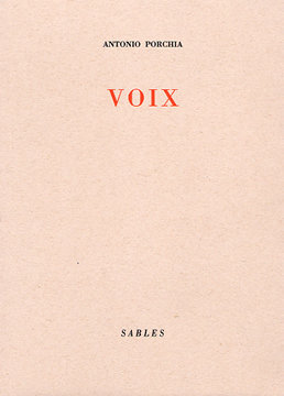 ANTONIO PORCHIA :: Voix